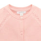 Scalloped Cardigan - Guava Melange