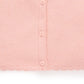 Scalloped Cardigan - Guava Melange
