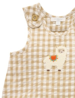 Gingham Romper - Burrito Gingham