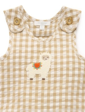 Gingham Romper - Burrito Gingham