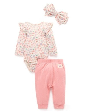 3 Pce Gift Set - Floral Print