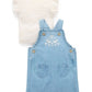 Denim Overall Set - Faded Denim