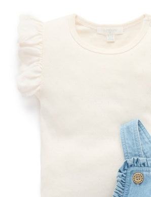 Denim Overall Set - Faded Denim