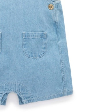 Denim Overall Set - Faded Denim