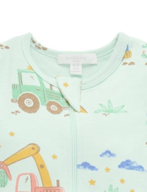 S/S Zip Growsuit - Desert Trucks