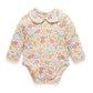 Thick Bodysuit with Collar - Wildflower Print