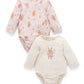 2 Pk Bodysuit - Little Fairies Print