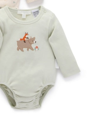 2 Pk Bodysuit - Woodland Print