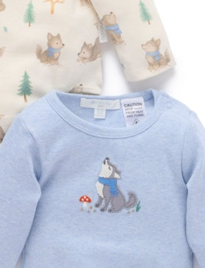2 Pk Bodysuit - Wolf Club