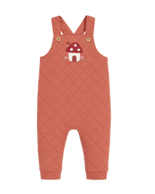 Quilted Overalls - Toadstool