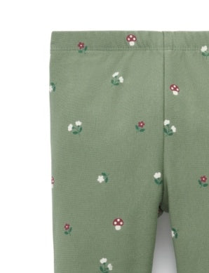 Thick Leggings w Pockets - Glade Print