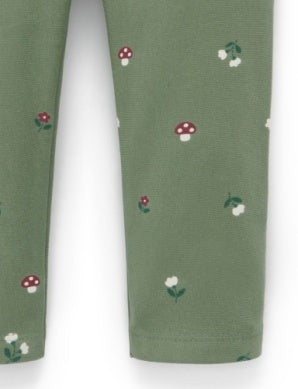 Thick Leggings w Pockets - Glade Print