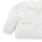 Crochet Flower Cardigan - Cloud