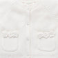 Crochet Flower Cardigan - Cloud