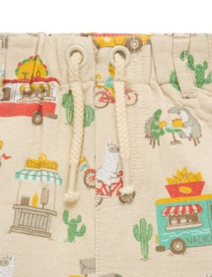 Pull On Printed Shorts - Taco Truck