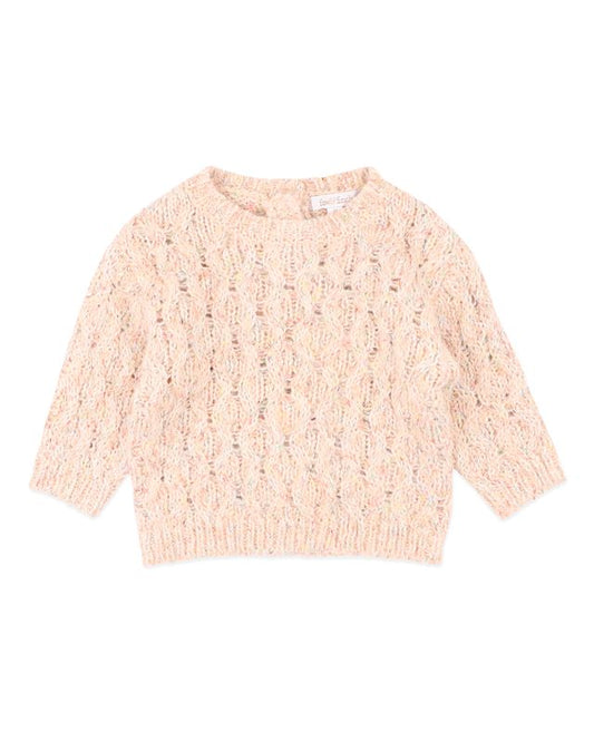 Wild Garden Knitted Jumper - Peach