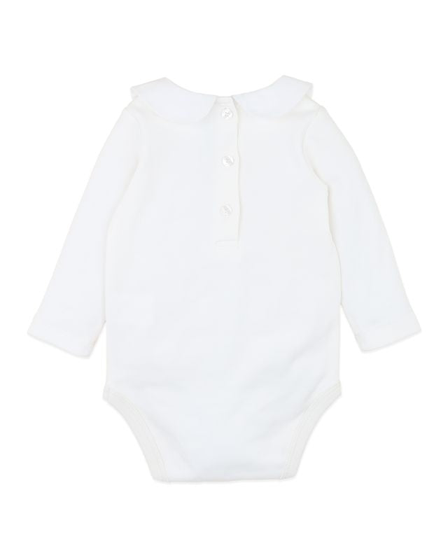 Gemma Emb. Collar Bodysuit - Cloud