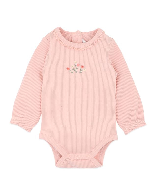 Emmy L/S Rib Bodysuit - Dusty Rose