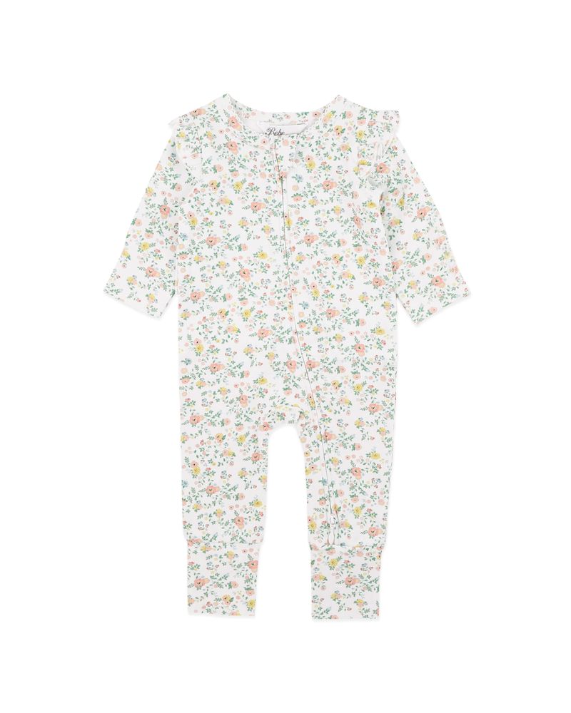 Pia L/S Zipsuit - Ditsy Print