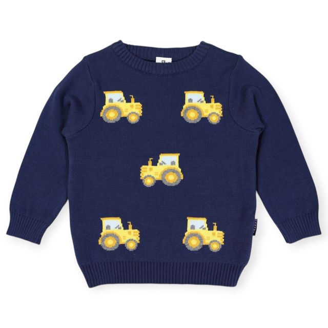 Tractor Sweater -  Navy