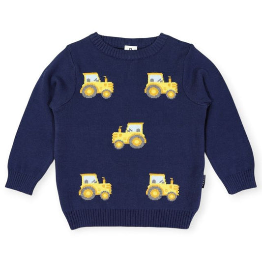 Tractor Sweater -  Navy