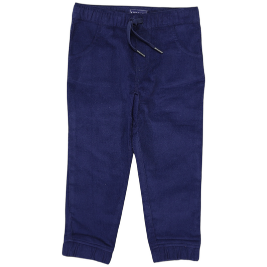 Corduroy Pant (Tie Waist) - Navy