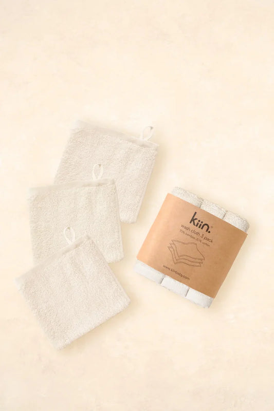 Wash Cloth 3pk - Ivory