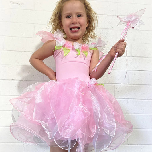 Wish Fairy Dress with Wand - Light Pink
