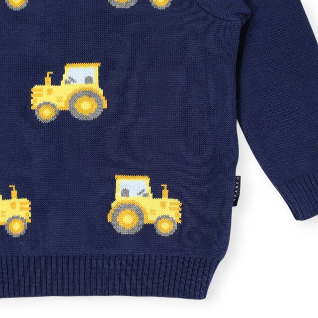 Tractor Sweater -  Navy