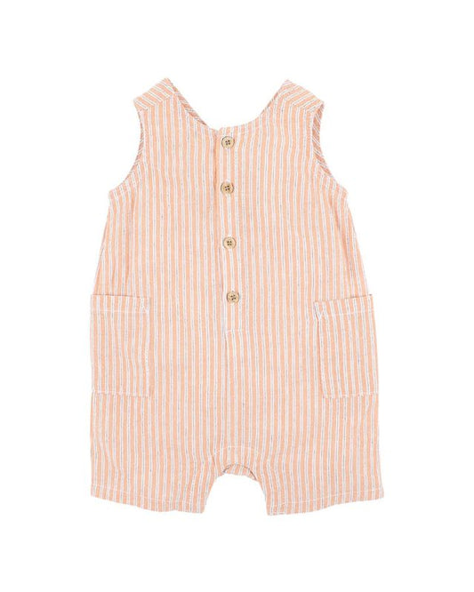 Ivan Stripe Romper - Melon Stripe