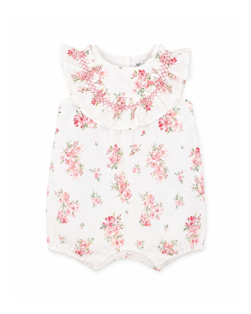 Chelsea Frill Yoke Romper - Chelsea Print