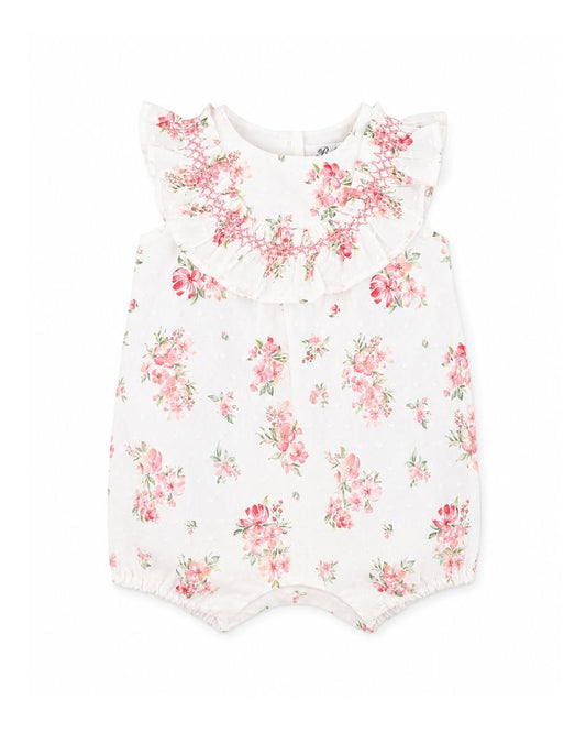 Chelsea Frill Yoke Romper - Chelsea Print