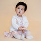 Fern Hand Emb.  Cardigan - Cloud