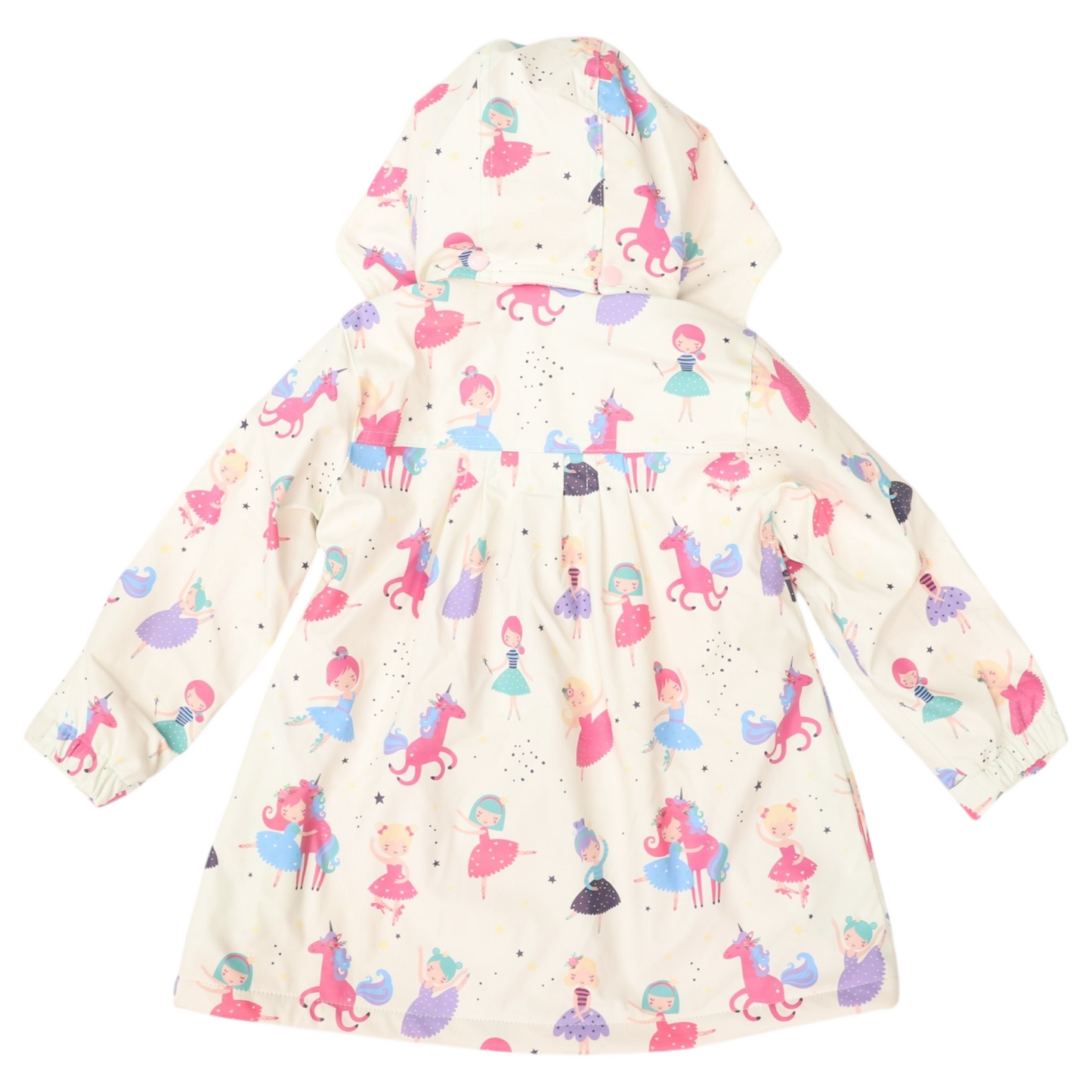 Dancing Unicorn Raincoat - Cream