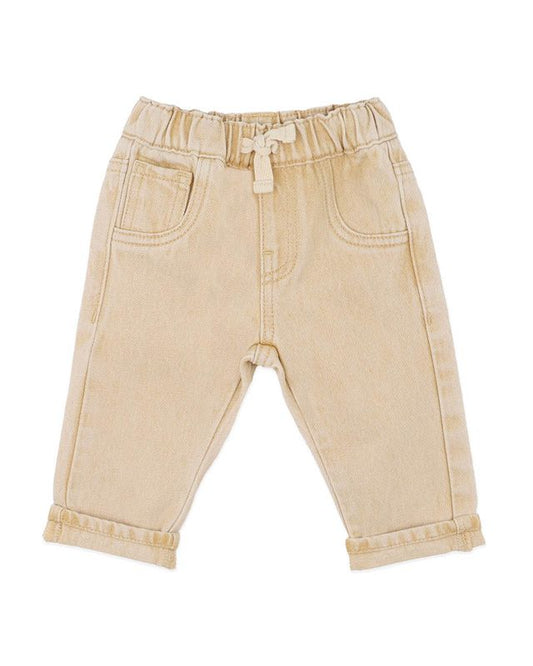 Winnie Neutral Pull On Jeans - Natural