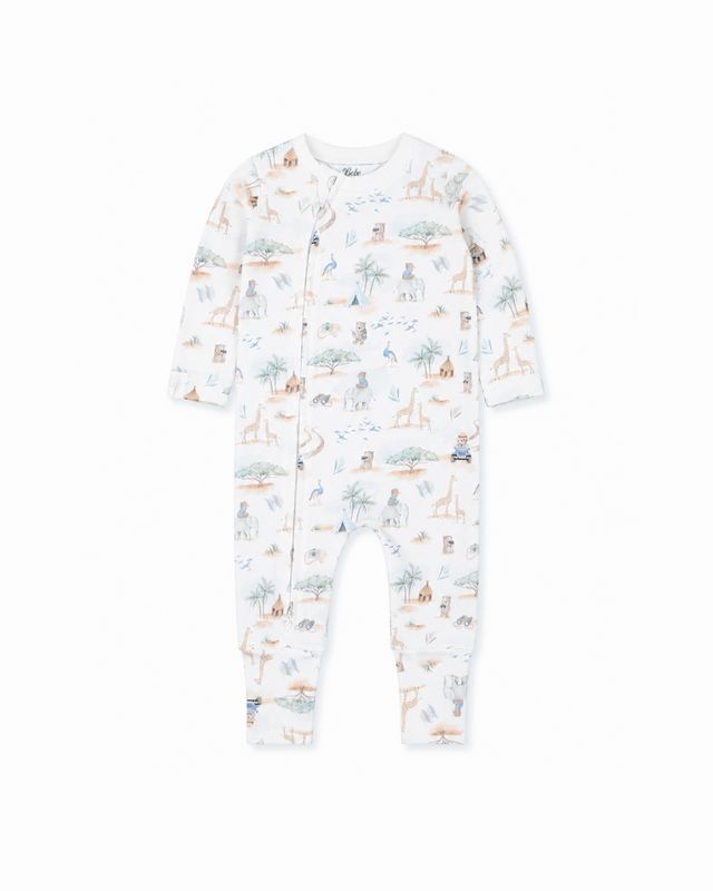 Brady L/S Zipsuit - Brady Print