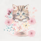 Fern Kitten L/S Tee - Snow