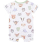 S/S Henley Romper - Wildings Print