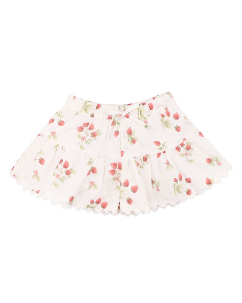 Poppy Strawberry Print Shorts