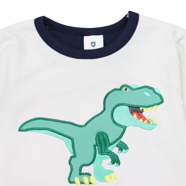 T-Rex Applique Tee - Grey