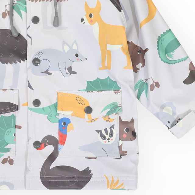 Raincoat Australian Animal - Grey