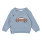 Car Knitted Jumper - Blue Sky