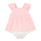 Chelsea Broderie Overlay Bodysuit - Pink