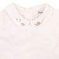 Evan Emb Collared Bodysuit - Cloud