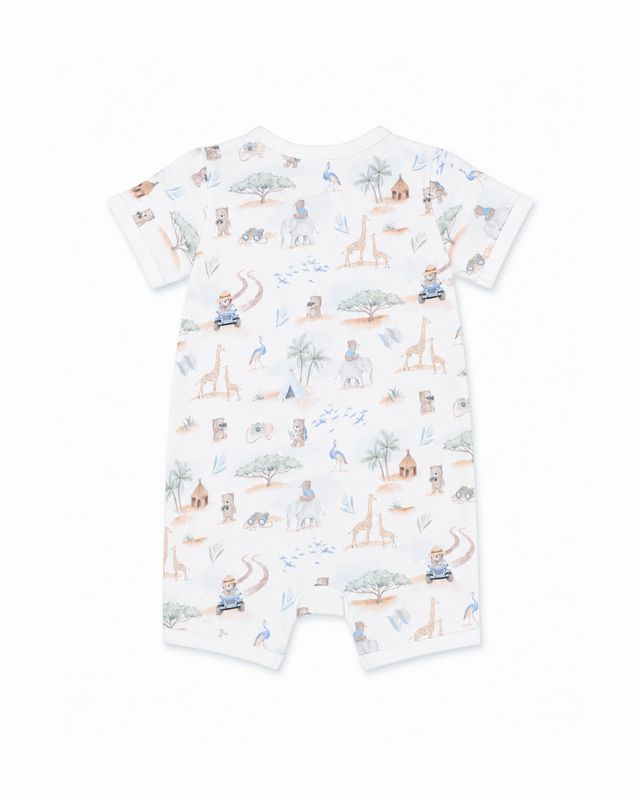 Brady S/S Zip Romper - Brady Print