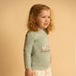 Emmy Ducks On Scooter L/S Tee - Dusky Sage