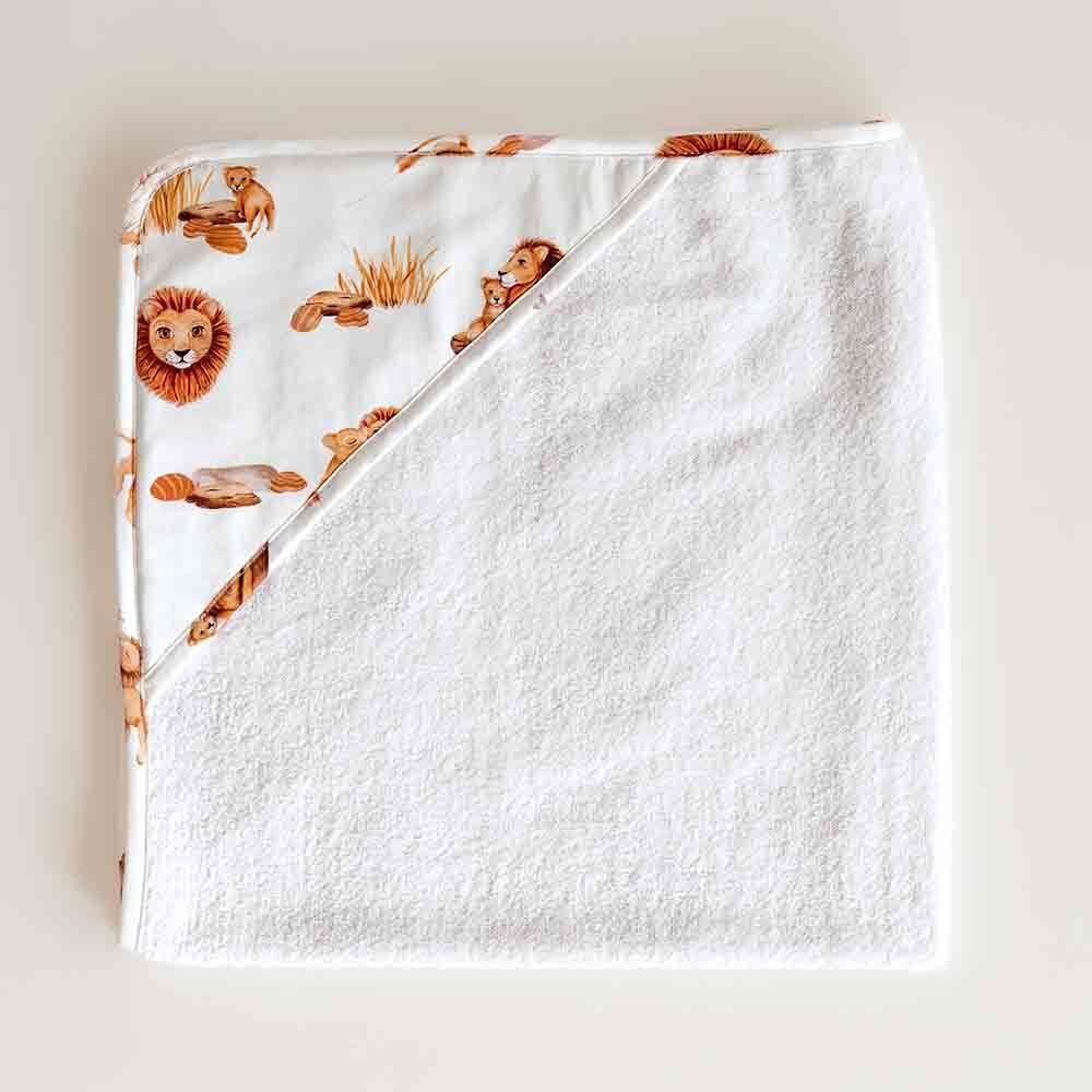 Organic Hooded Towel - Lion