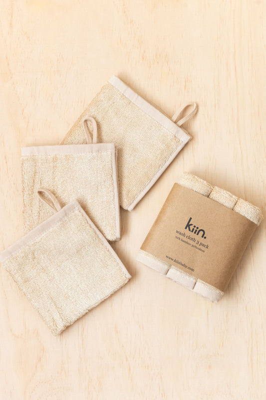 Wash Cloth 3pk - Oat