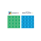 2 Pce Rainbow Base Plate Pack - Blue & Green