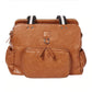 Vegan Leather Tote Triple Compartment Nappy Bag